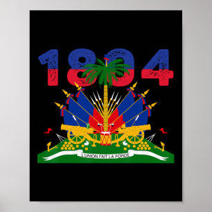 Poster Orgulho da Bandeira Haitiana Dia da Independência 