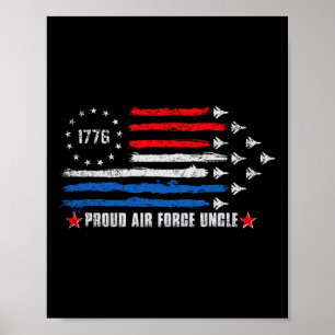 Poster Orgulho Da Força Aérea Tio 4 De Julho De 1776 Esta