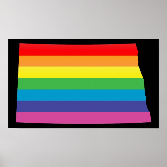 Póster orgulho dakota do norte. (Frente)