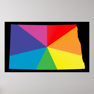 Póster orgulho dakota do norte.