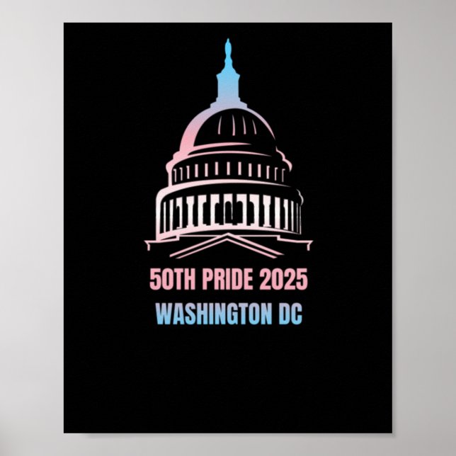 Poster Orgulho Dc de Washington 2025 (Frente)