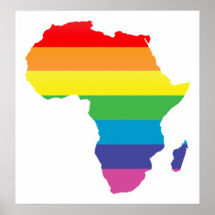 Póster orgulho de áfrica.