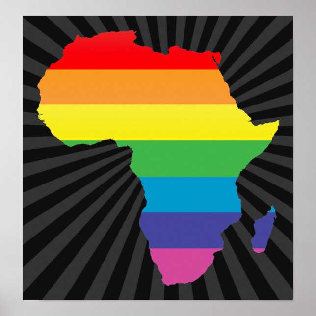 Póster orgulho de áfrica. (Frente)