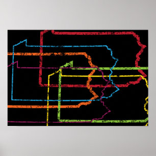 Póster orgulho de borra da Pensilvânia