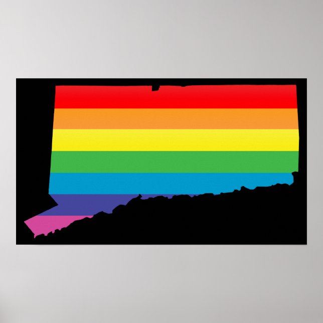Póster orgulho de conecticut. (Frente)