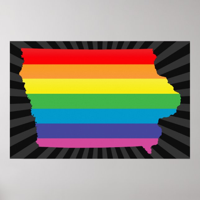 Póster orgulho de iowa. (Frente)