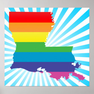 Póster orgulho de louisiana.