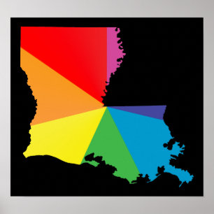 Póster orgulho de louisiana.