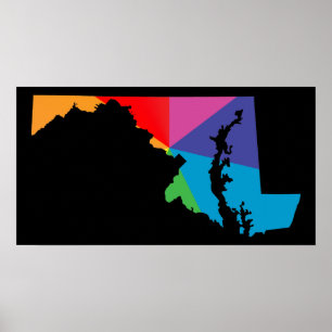 Póster orgulho de Maryland.