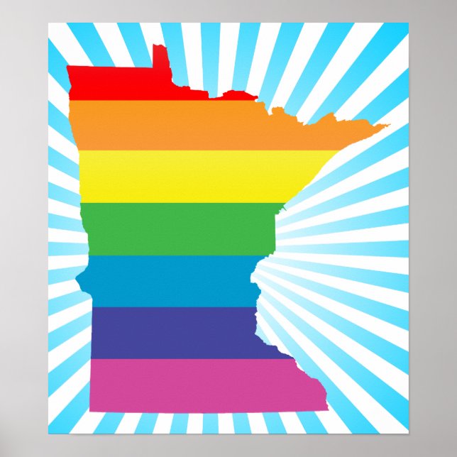 Póster orgulho de Minnesota. (Frente)