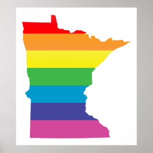 Póster orgulho de Minnesota.