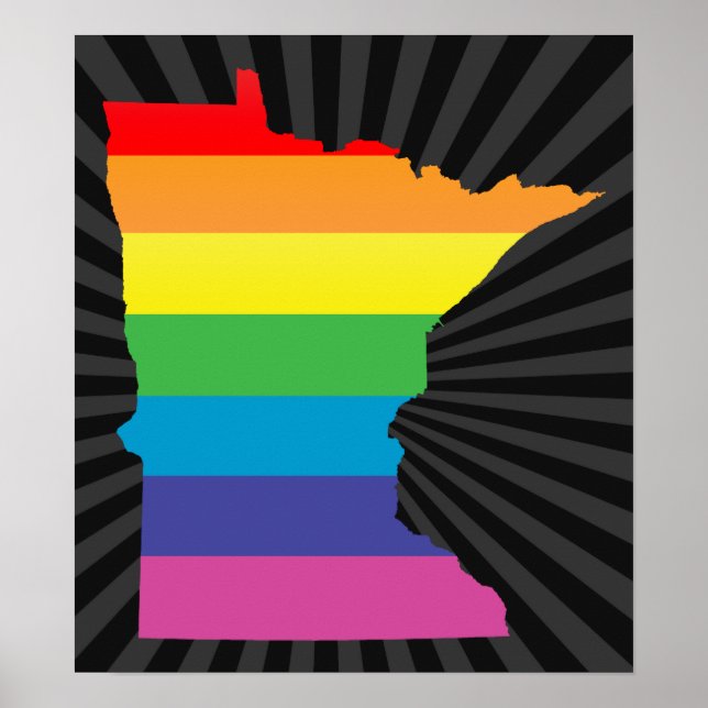 Póster orgulho de Minnesota. (Frente)