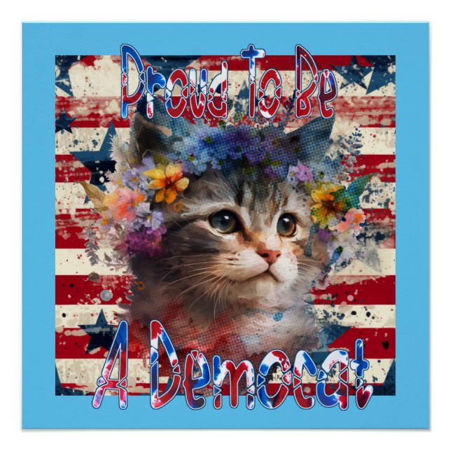 Póster Orgulho De Ser Um Democat (Frente)