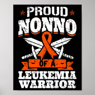 Poster Orgulho De Um Guerreiro De Leucemia Avô Awarenes