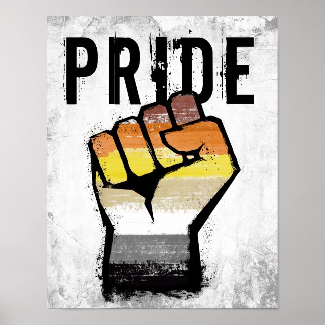 Poster Orgulho de Urso Punho (Frente)