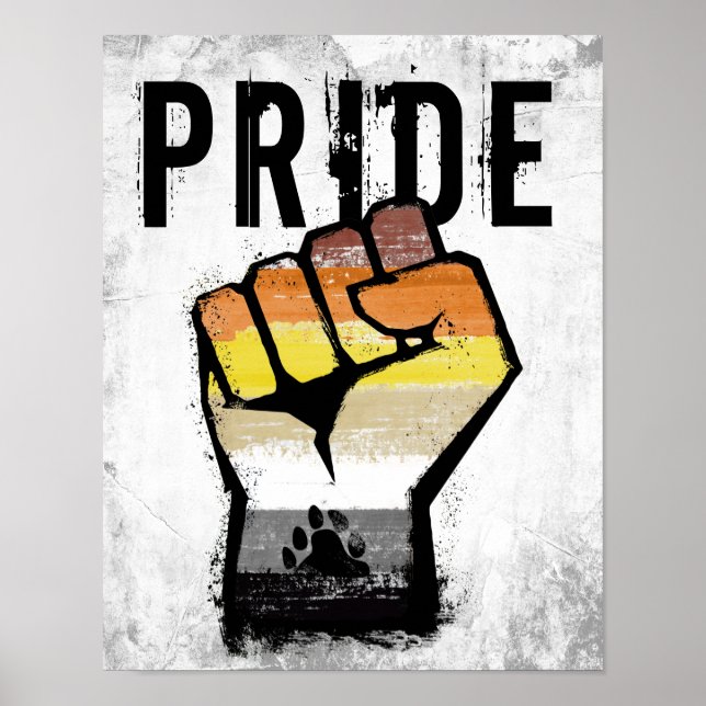 Poster Orgulho de Urso Punho de Pata (Frente)