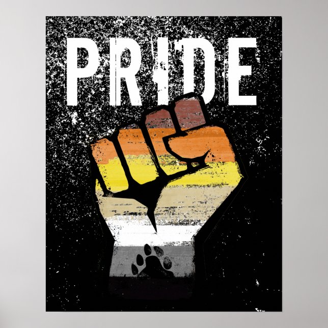 Poster Orgulho de Urso Punho de Pata (Frente)