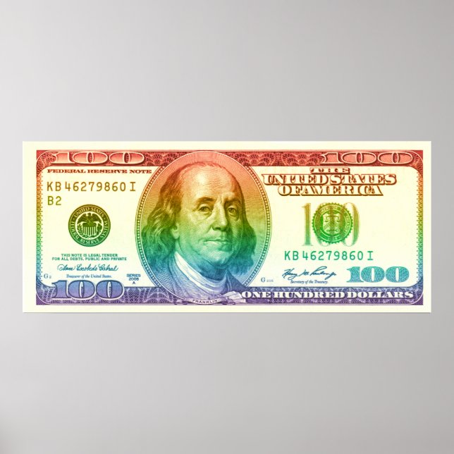 Poster Orgulho de US$ 100 (Frente)