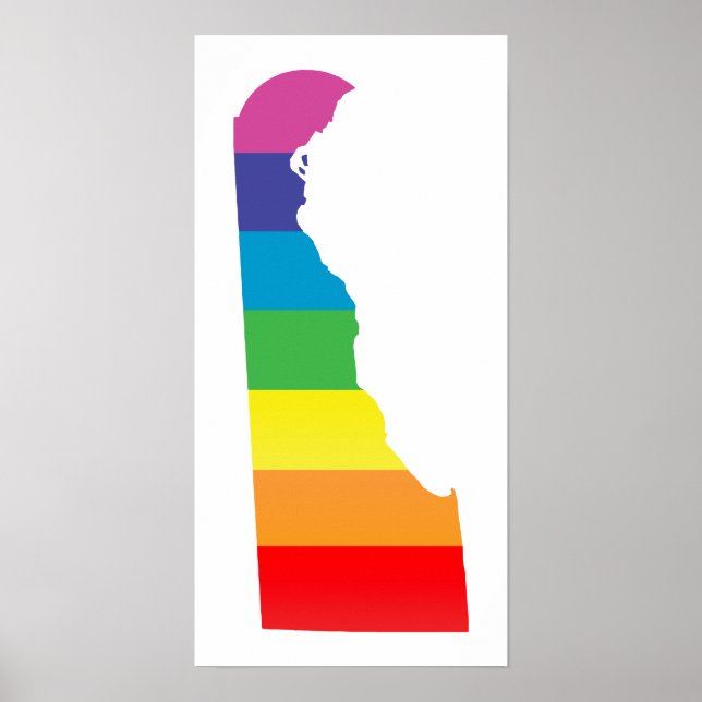 Poster orgulho delaware, listrado. (Frente)