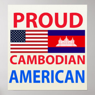 Poster Orgulho do Americano Cambojano