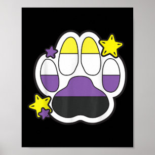Poster Orgulho dos Direitos Gay do Mês LGBTQ da Pata Pelu
