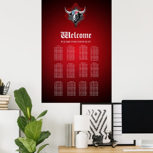 Poster Orgulho e força, um touro americano (Escritório em casa)