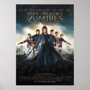 Poster Orgulho e preconceito e zumbis