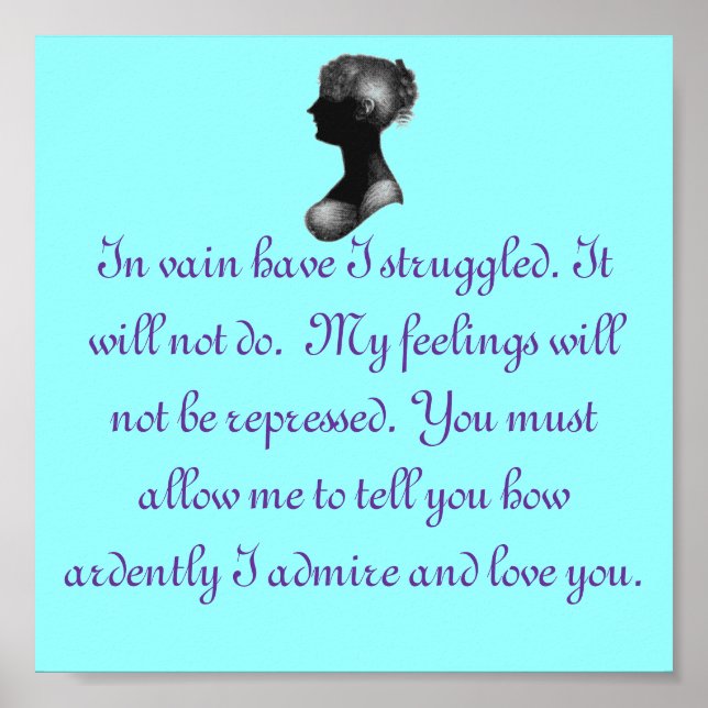 Póster Orgulho e Preconceito, Sr. Darcy (Frente)