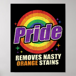 Poster Orgulho Engraçado Remove Manchas Laranja Desagradá
