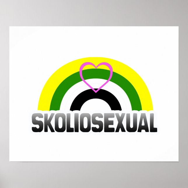 Póster Orgulho Escoliossexual (Frente)