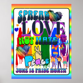 Poster Orgulho | Espalhar amor sem ódio