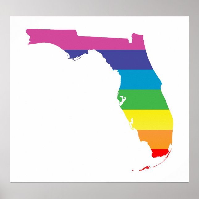 Poster orgulho florida. (Frente)