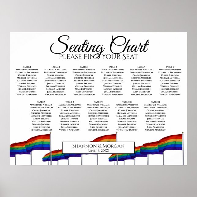 Poster Orgulho gay 11 Gráfico de Assentos de Casamento de (Frente)