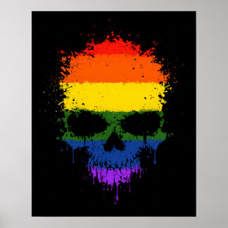 Póster Orgulho gay Arco-Íris Espelho Espelho