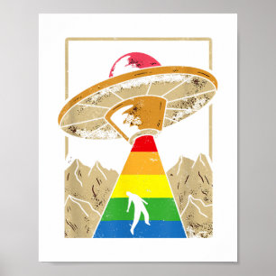 Poster Orgulho gay de Rapto de alienígena Gaylien Lgbt