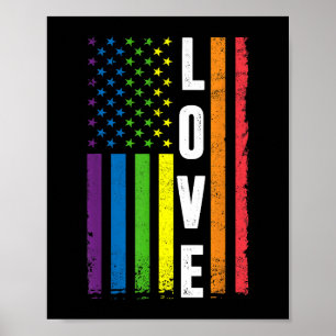 Poster Orgulho gay Homens Presentes Mulheres LGBT Bandeir