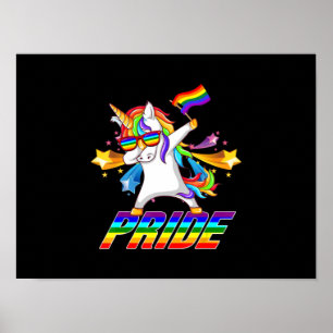 Poster Orgulho gay LGBT do Unicorn
