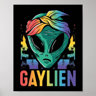 Poster Orgulho gay LGBT Mês Gaylien