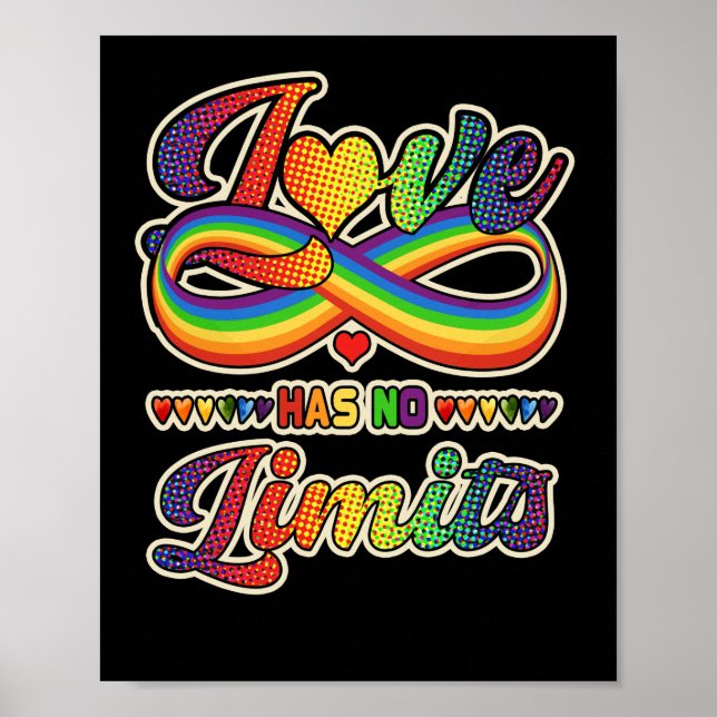Poster Orgulho gay Love Não Tem Limites Dizendo Infinidad (Frente)