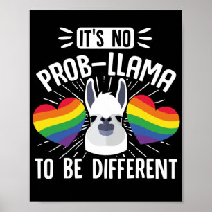 Poster Orgulho gay Mês LGBT Não Há Problema Para Ser