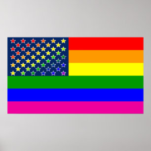 Poster Orgulho gay Rainbow