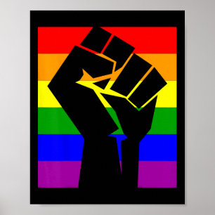 Poster Orgulho gay resiste à punção inicial Sinalizador a