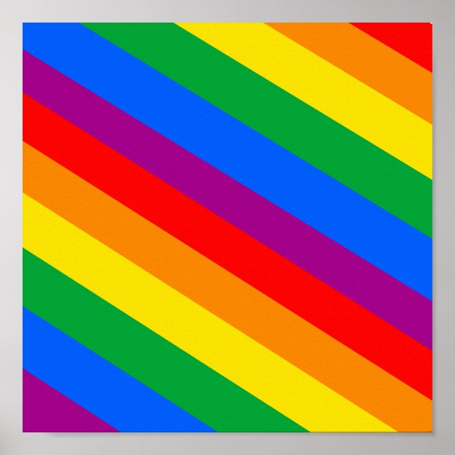 Poster Orgulho gay stripes (Frente)