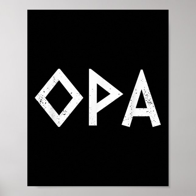 Poster Orgulho Grego Antigo Opa Bandeira Grego Funny Par  (Frente)