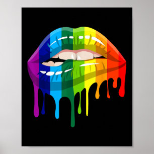 Poster Orgulho Lésbica Gay Lábio - Lgbtq _1
