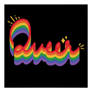 Póster Orgulho LGBT+. Amor estranho. Pôster