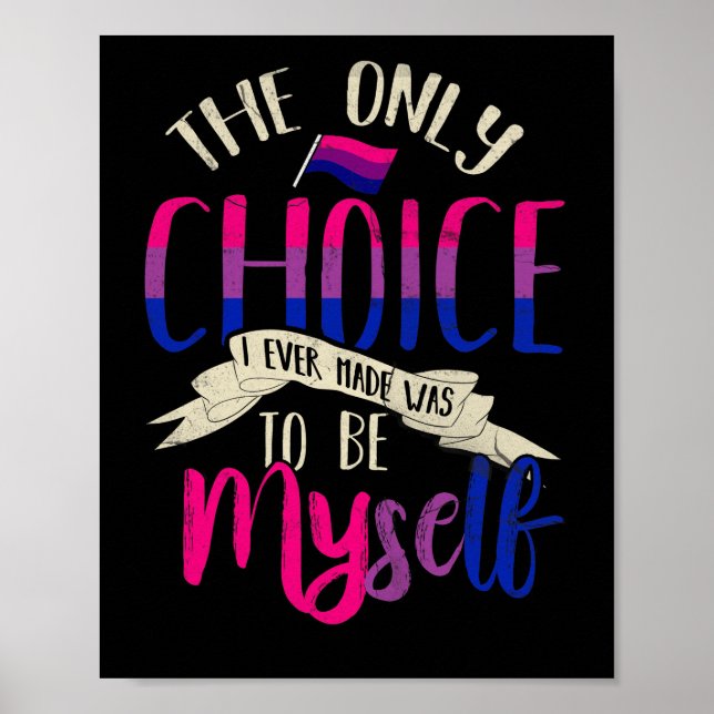 Poster Orgulho LGBT Bi Orgulho Orgulhoso da Bissexualidad (Frente)