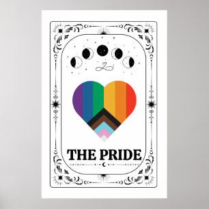 Poster Orgulho LGBTQIA Tarot Gay Trans Queer Zodíaco Arco