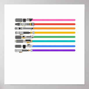 Poster Orgulho Lightsabers