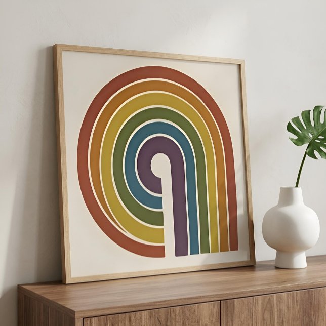 Póster Orgulho Moderno de Meados do Século (Styled Shot (DIY Frame))